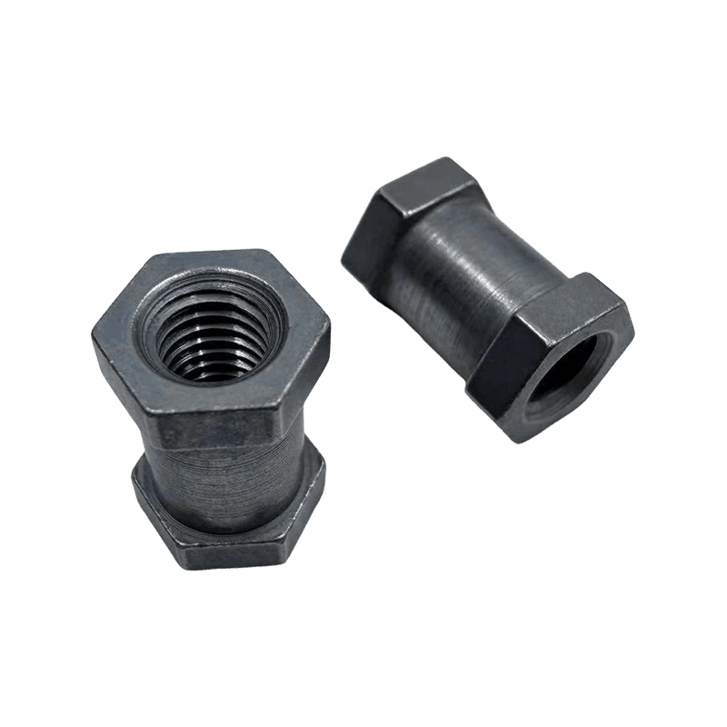 Tuerca hexagonal extendida incorporada, tuerca de inserción de inyección hexagonal de doble cabezal