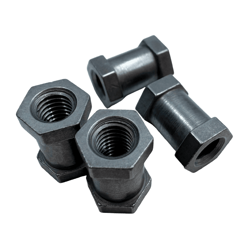 Tuerca hexagonal extendida incorporada, tuerca de inserción de inyección hexagonal de doble cabezal