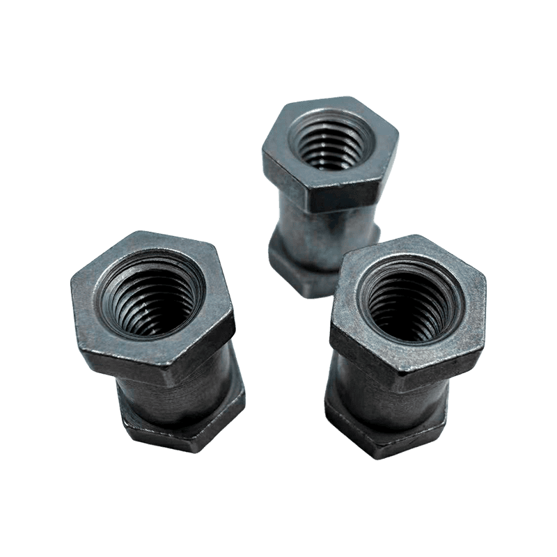 Tuerca hexagonal extendida incorporada, tuerca de inserción de inyección hexagonal de doble cabezal